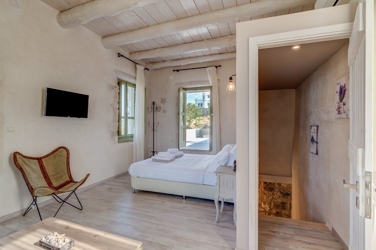Traditional Stonebuilt Villa Leonanto, Only 5 Km From A Sandy Beach Kastellos Экстерьер фото